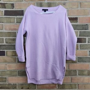 Ann Taylor Tunic Sweater, XS, light pink
